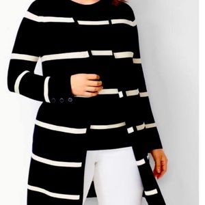 Talbots cardigan duster and shell set